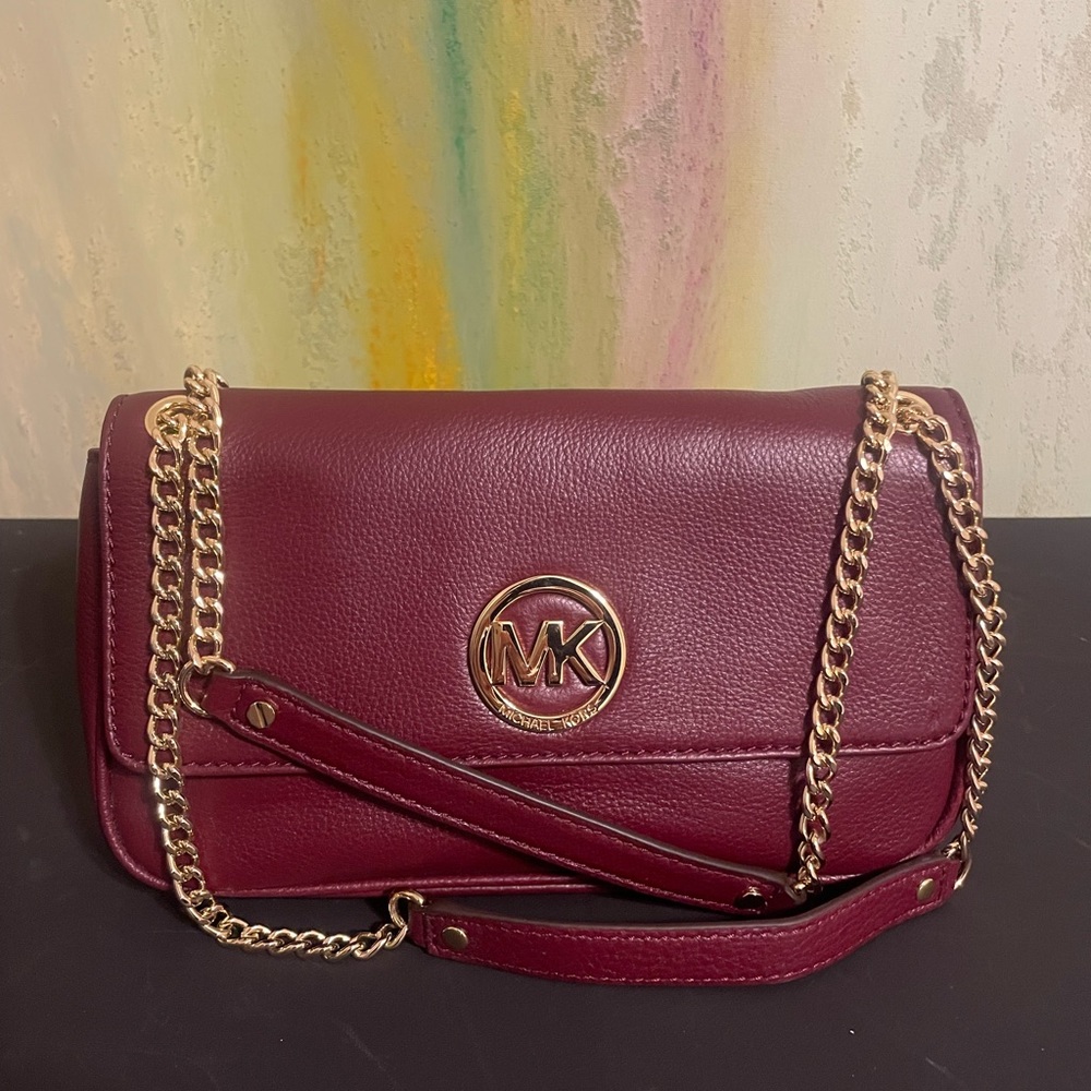 Michael Kors Burgundy leather bag